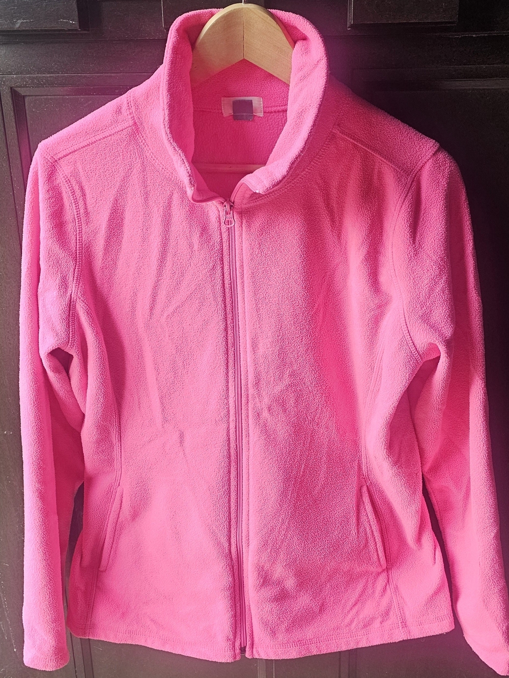 Old Navy Bright Pink Full-Zip Fleece Jacket